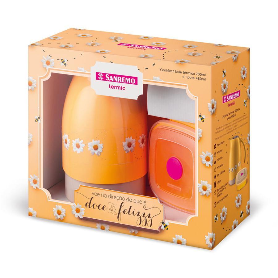 Kit Bule Térmico Plástico 700ml e Suporte para Filtro 102 Termic Sanremo - 1