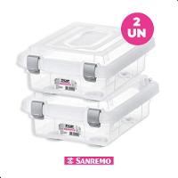 Kit Caixa Organizadora Transp. 1L 2 Unidades Top Stock Sanremo - 2