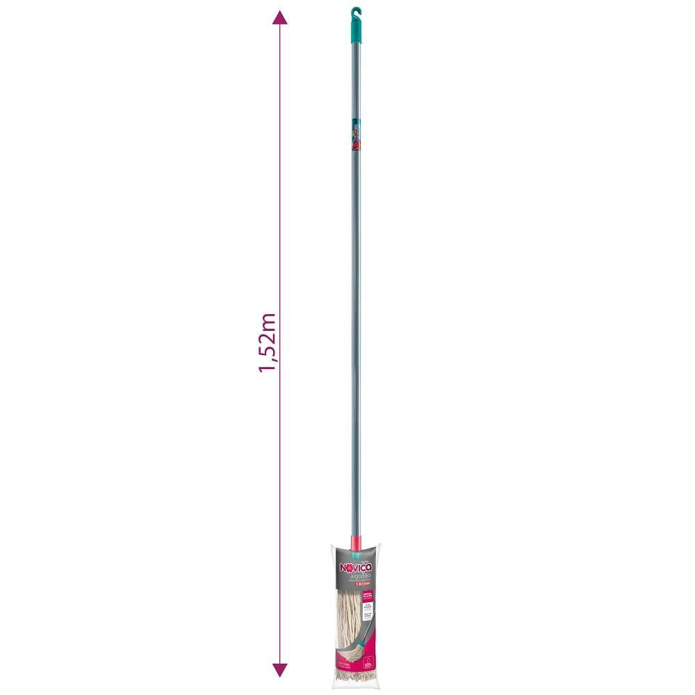 Mop Esfregão Algodão para Uso Interno com Cabo Noviça - 2