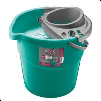 Kit Mop Esfregão + Balde com Escorredor 9 Litros Noviça - 3