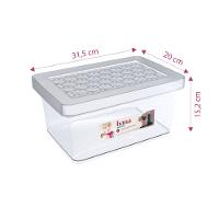 Organizador Plástico Multiuso Alto Cristal 8,5L Hana Ordene - 2