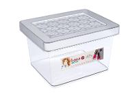 Organizador Plástico Multiuso Alto Cristal 2,8L Hana Ordene - 1