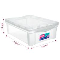 Caixa Organizadora Plástica Cristal 13,5L Ordene - 2