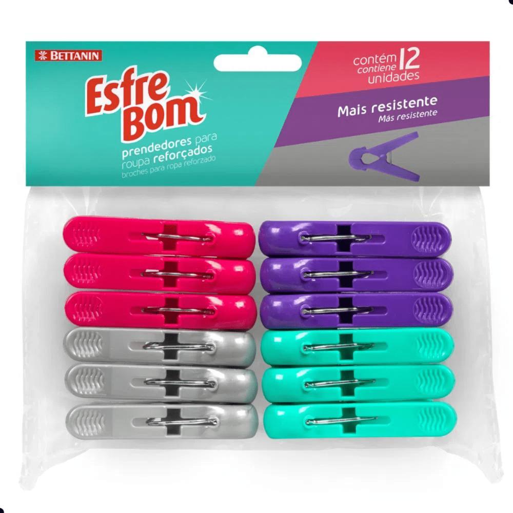 Kit Prendedor de Roupa Reforçado Plástico EsfreBom 36 Unidades - 3