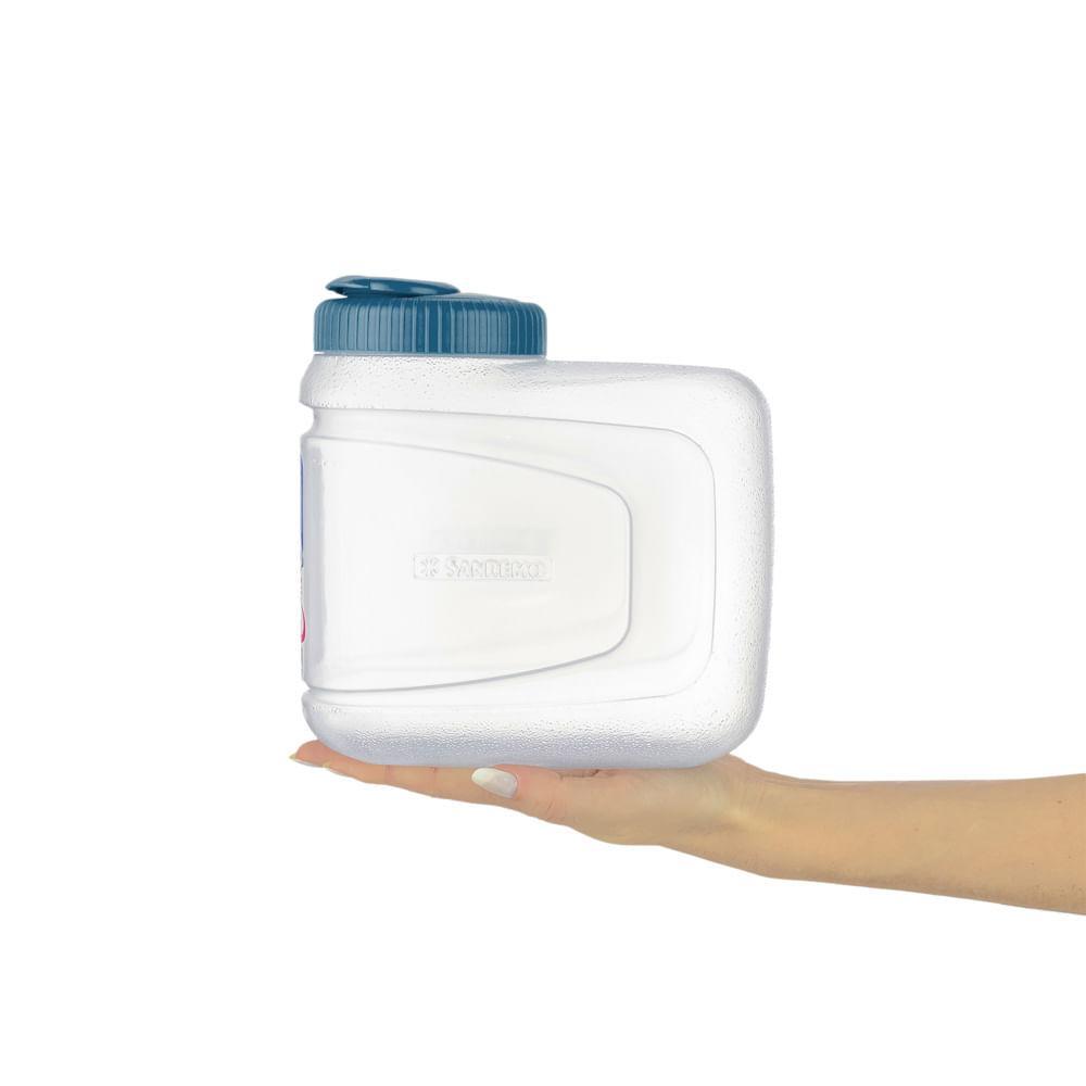 Porta Sabão Plástico Azul/Transparente 1kg Hydrus Sanremo - 2