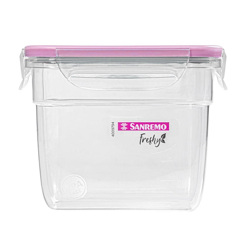 Pote Plástico com Travas Hermético Açaí 770ml Freshy Sanremo - 2