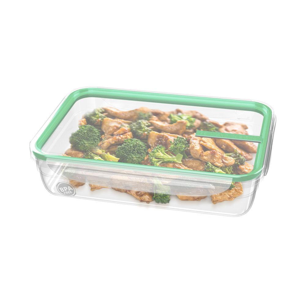 Pote Plástico com Travas Hermético Verde Menta 1,6L Sanremo - 4