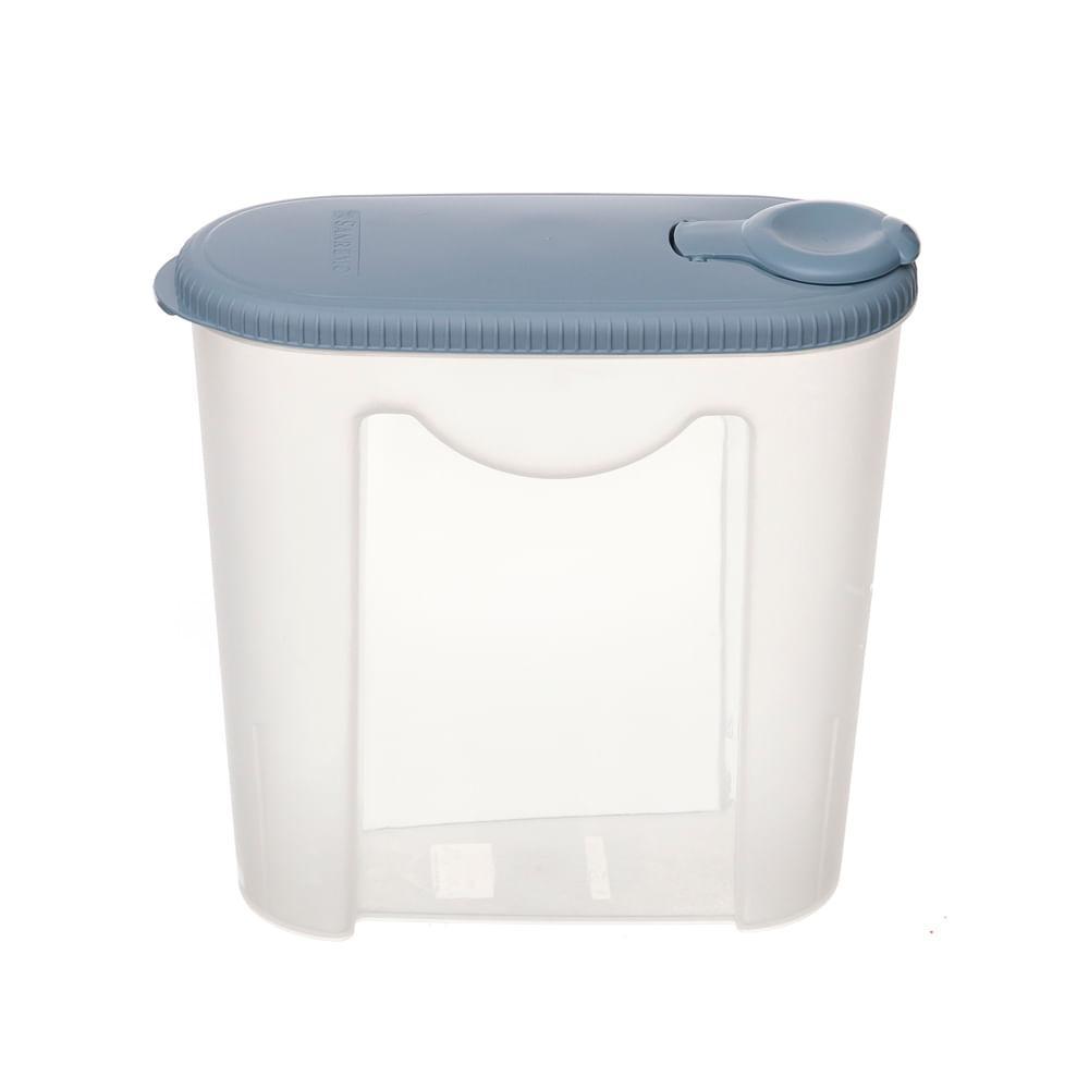Porta Sabão com Dosador Plástico Azul/Transparente 1kg Hydrus Sanremo - 1