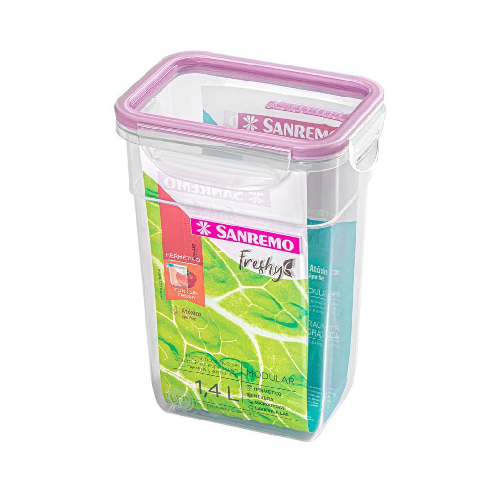 Pote Plástico com Travas Hermético Açaí 1,4L Freshy Sanremo - 1