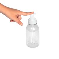 Porta Sabonete Líquido de Mesa com Válvula de Espuma Transparente 500ml SuperPro - 3