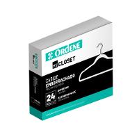 Cabide Emborrachado Preto 40,5cm My Closet Ordene 24 Unidades - 1