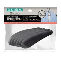 Conjunto 6 Ombreiras de Veludo para Cabide My Closet Ordene - 1