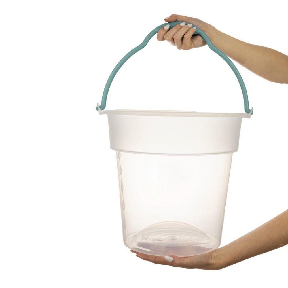 Kit 3 Baldes Plásticos Transparente com Alça 15L Oba Sanremo - 4