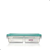 Kit 4 Potes Plásticos com Travas Hermético Divisória 730ml Verde Sanremo - 3