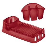 Kit Escorredor de Louça e Talheres Vermelho Casar Sanremo - 1