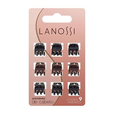 Kit Mini Piranha de Cabelo Cappuccino Lanossi 9 Unidades