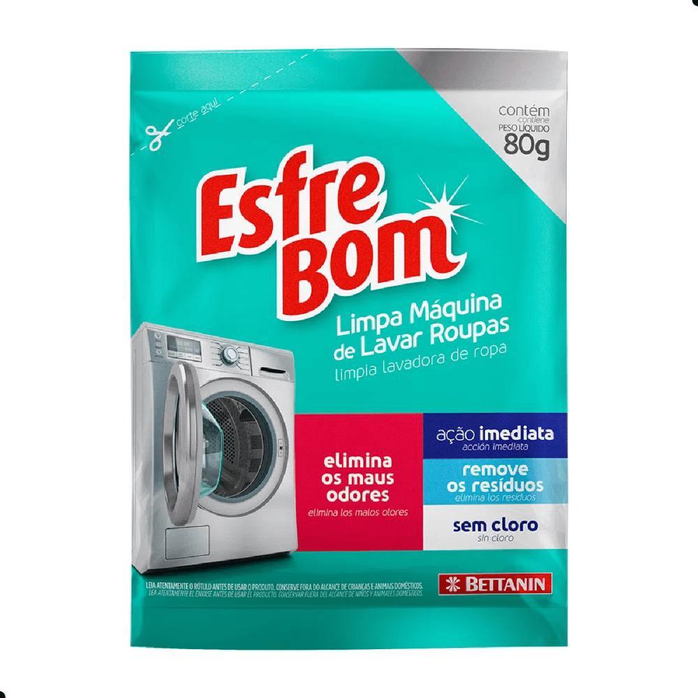 Kit Lavanderia Esfrebom Limpa Máquinas + Prendedor + Varal - 2