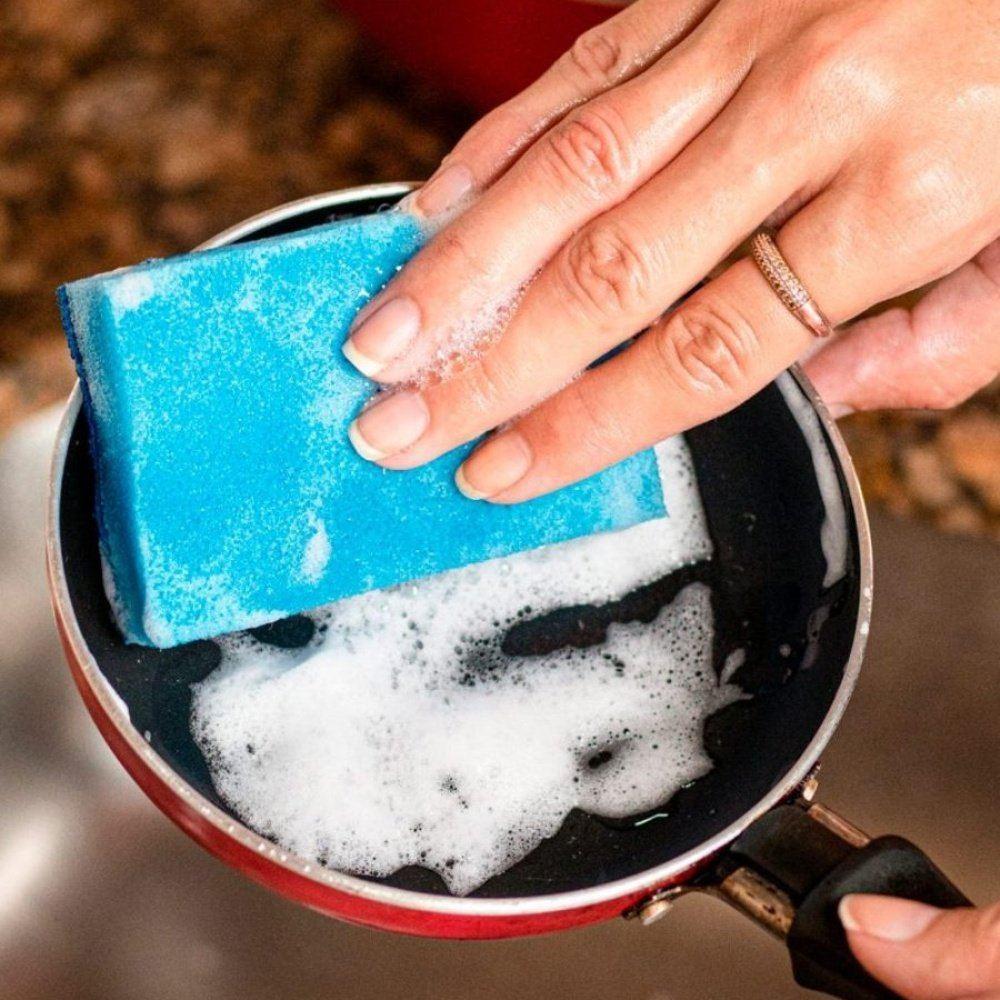 Kit Esponja Multiuso Não Risca Brilhus 30 unidades - 4