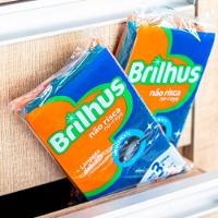 Kit Esponja Multiuso Não Risca Brilhus 30 unidades - 5