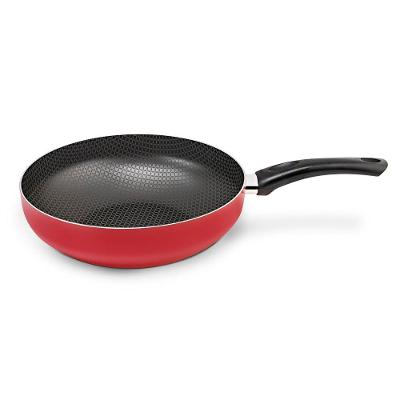 Panela Wok Antiaderente 28cm Ultra Alumínio com Cabo Vermelha Páprika Multiflon