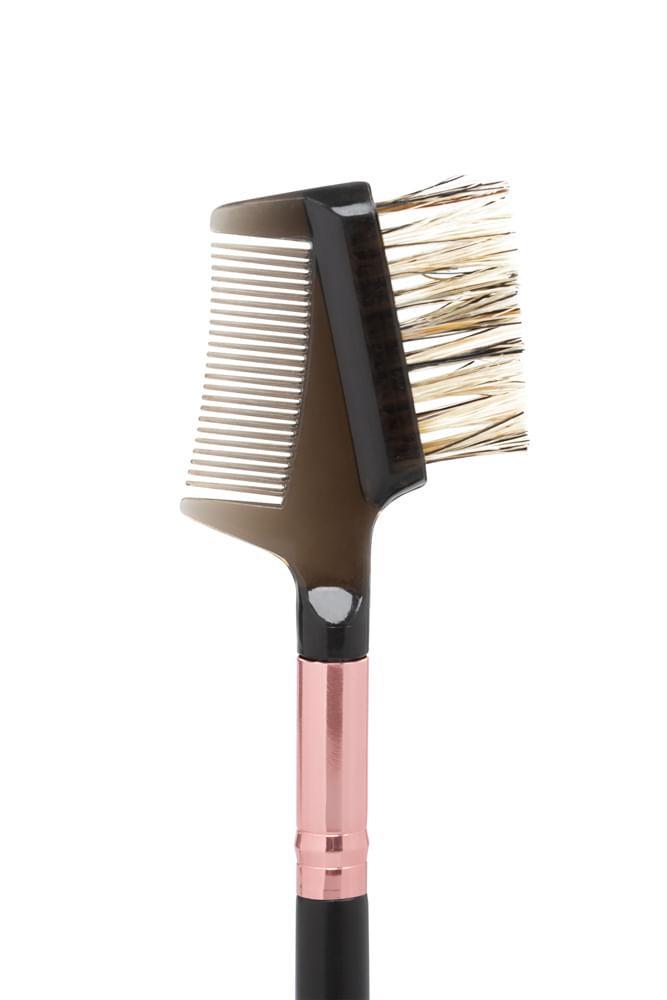 Pincel de Maquiagem para Cílios e Sobrancelhas Rosé Black E08 Lanossi - 3