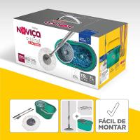 Mop Original de Microfibra com Cabo e Balde 13L Noviça Bettanin - 5