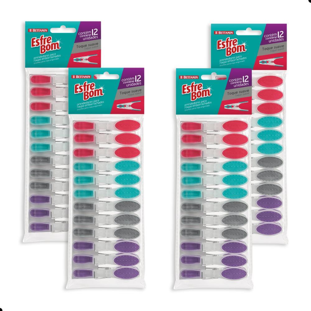 Kit Prendedor de Roupa Emborrachado EsfreBom 48 Unidades - 2