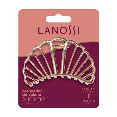Piranha de Cabelo Summer Metal Dourada Lanossi