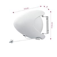 Varal de Parede Retrátil Branco 15m Log Ordene - 2