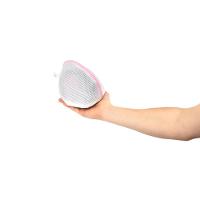 Saco para Lavar Roupa Delicada Sutiã 22x16cm Branco/Rosa Log Ordene