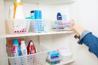 Cesto Organizador Plástico com Furação Cristal 1,4L Log Ordene - 4