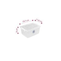 Caixa Organizadora Plástica com Trava e Alça Cristal 1,5L Bel Ordene - 2