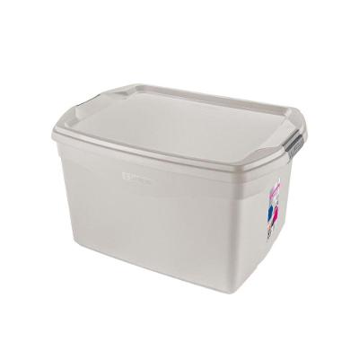 Caixa Organizadora Plástica Rosa 29L Flex Sanremo