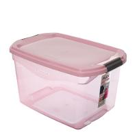Caixa Organizadora Plástica Rosa 29L Flex Sanremo - 1