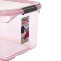 Caixa Organizadora Plástica Rosa 29L Flex Sanremo - 2