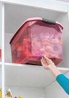 Caixa Organizadora Plástica Rosa 29L Flex Sanremo - 3