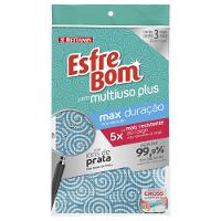 Pano Multiuso Plus Antibacteriano Máxima Duração Almofada Azul EsfreBom Bettanin - 1