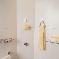 Gancho Adesivo Plástico Retangular Grande Branco Aplik Ordene 1 Peça - 3