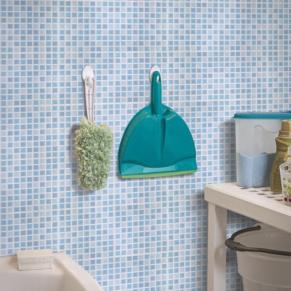 Gancho Adesivo Plástico Oval Médio Branco Aplik Ordene 2 Peças - 3