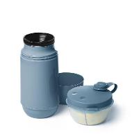 Kit Garrafa 250ML e Pote para Leite em Pó Azul Sanremo - 2