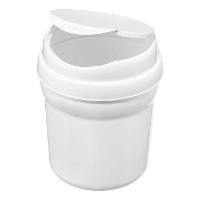 Lixeira de Pia Plástica Branca 2,4L Casar Sanremo - 2