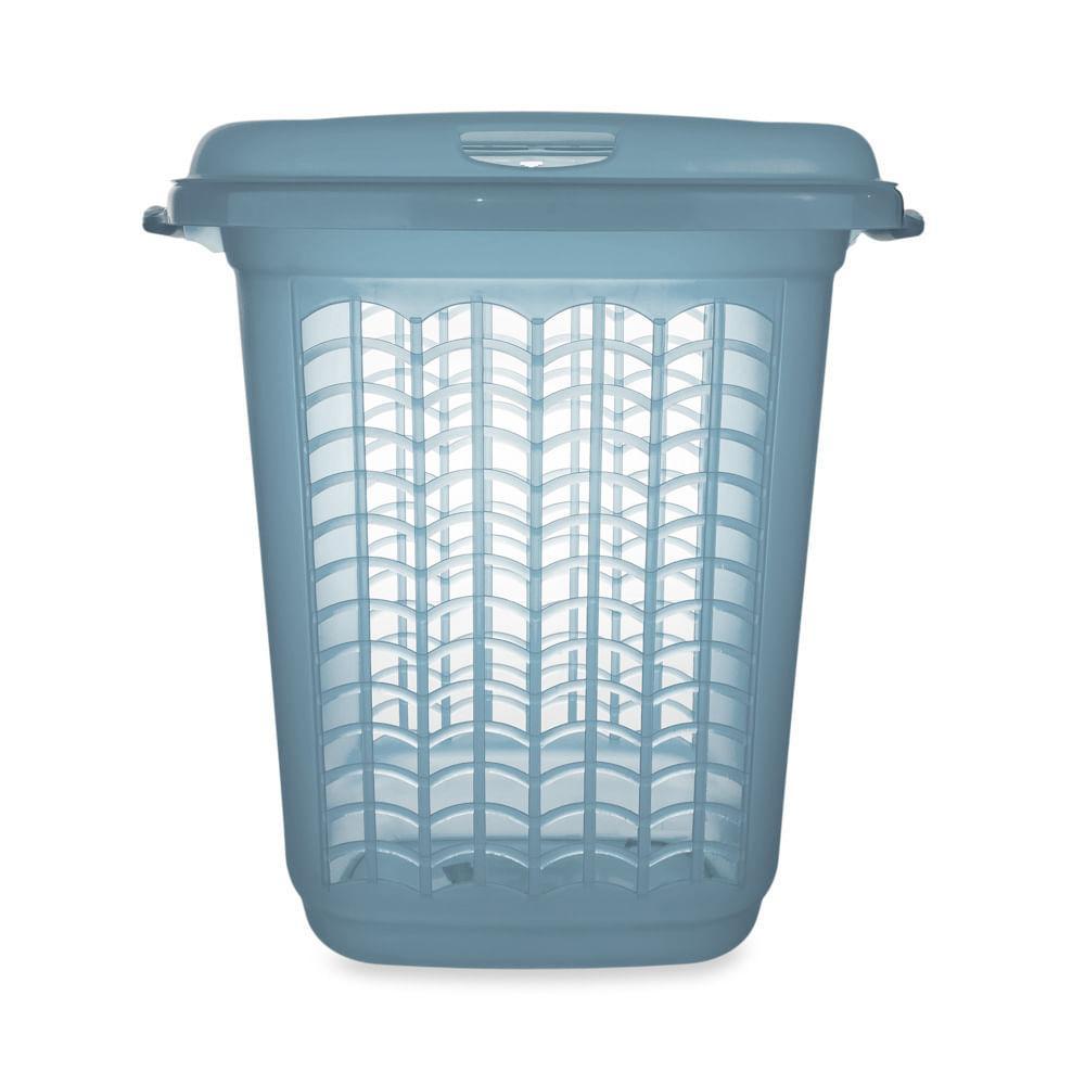 Cesto de Roupas Plástico Azul 46,4L Hydrus Sanremo - 1