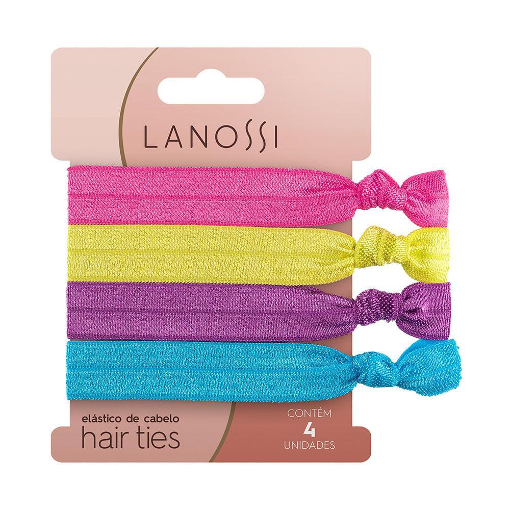 Elástico de Cabelo Hair Ties Neon Lanossi 4 Unidades - 1
