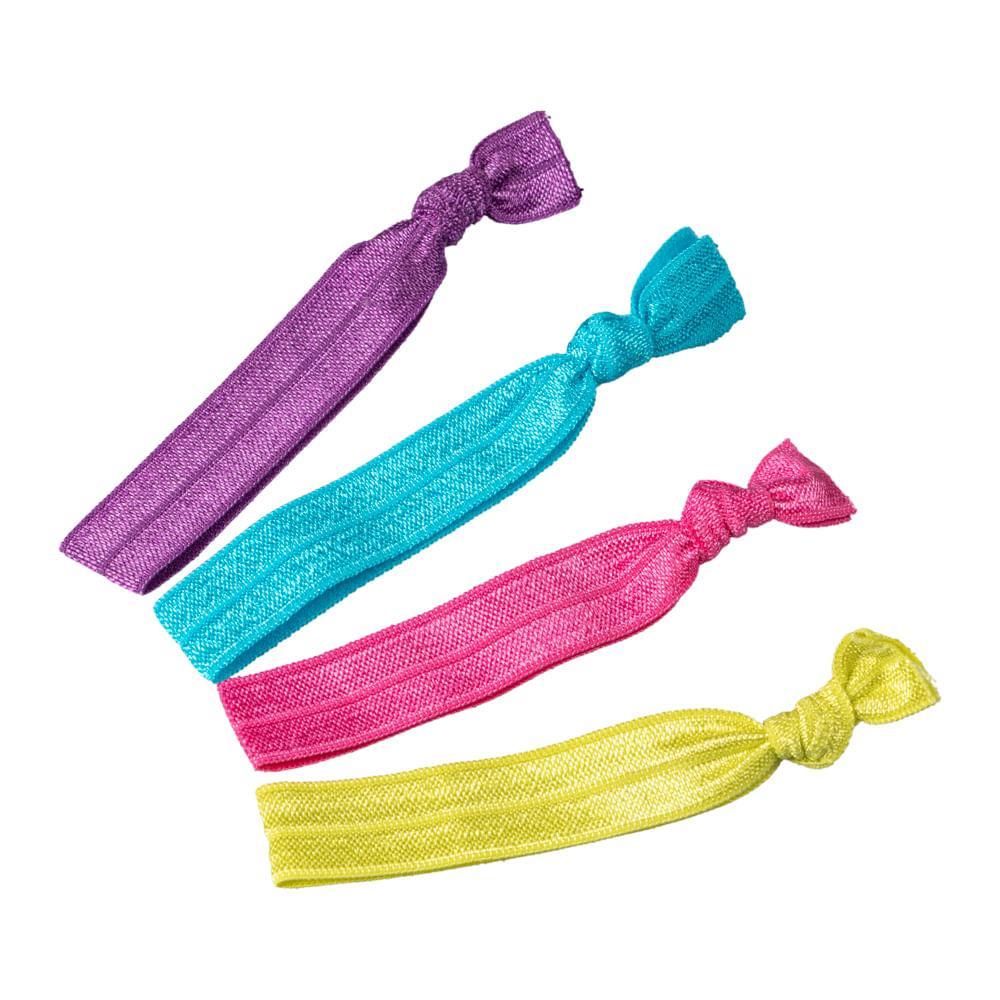 Elástico de Cabelo Hair Ties Neon Lanossi 4 Unidades - 3