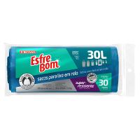 Saco de Lixo em Rolo com Fundo Reforçado Azul 30L EsfreBom Bettanin 30 Unidades - 1