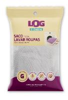 Saco para Lavar Roupa Delicada Grande 49,5x60cm Transparente Log Ordene - 1