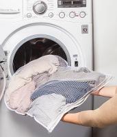 Saco para Lavar Roupa Delicada Grande 49,5x60cm Transparente Log Ordene - 4