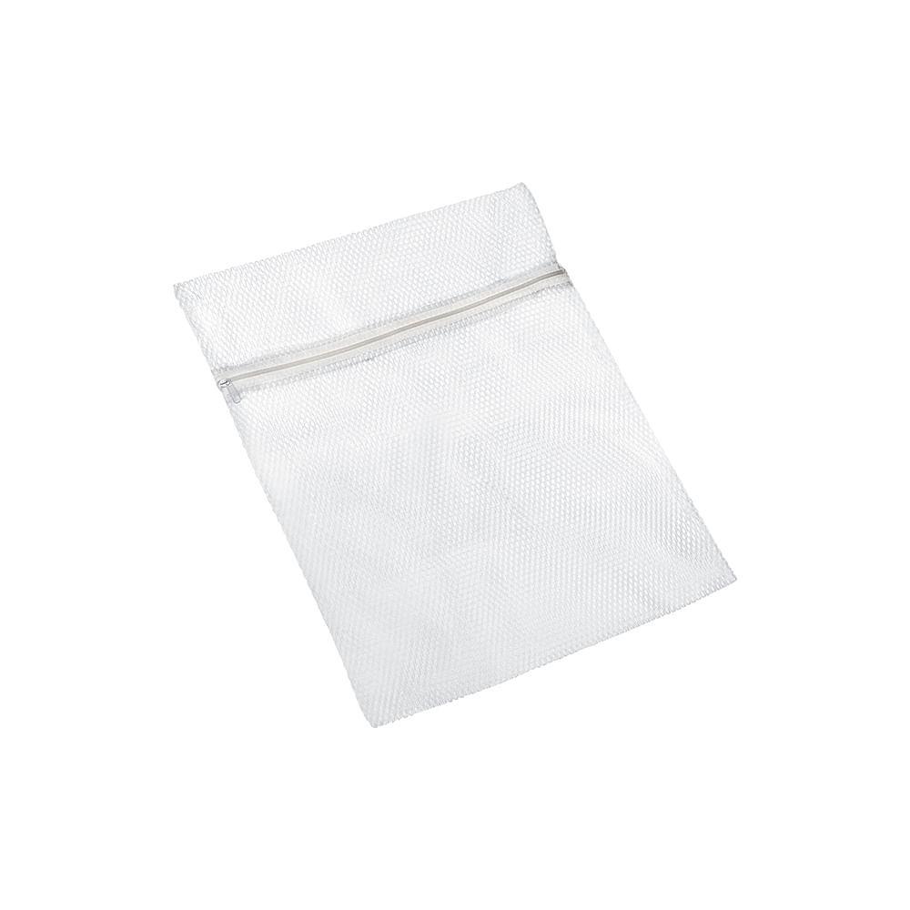Saco para Lavar Roupa Delicada Médio 40x50cm Branco/Rosa Log Ordene - 2