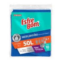 Saco de Lixo Almofada com Fundo Reforçado Azul 50L EsfreBom Bettanin 10 Unidades - 1