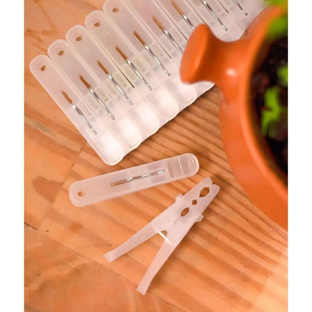 Prendedor de Roupa Plástico Transparente EsfreBom Bettanin 12 Unidades - 4